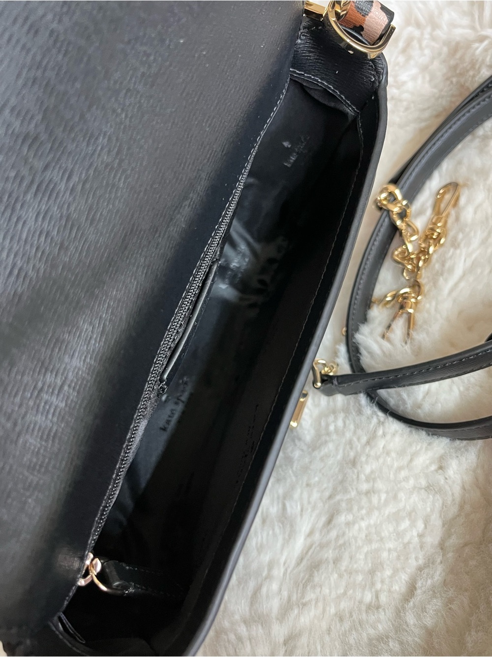 kate spade Leopard Print Mini Shoulder Bag with Black Trim - Picture 11 of 16